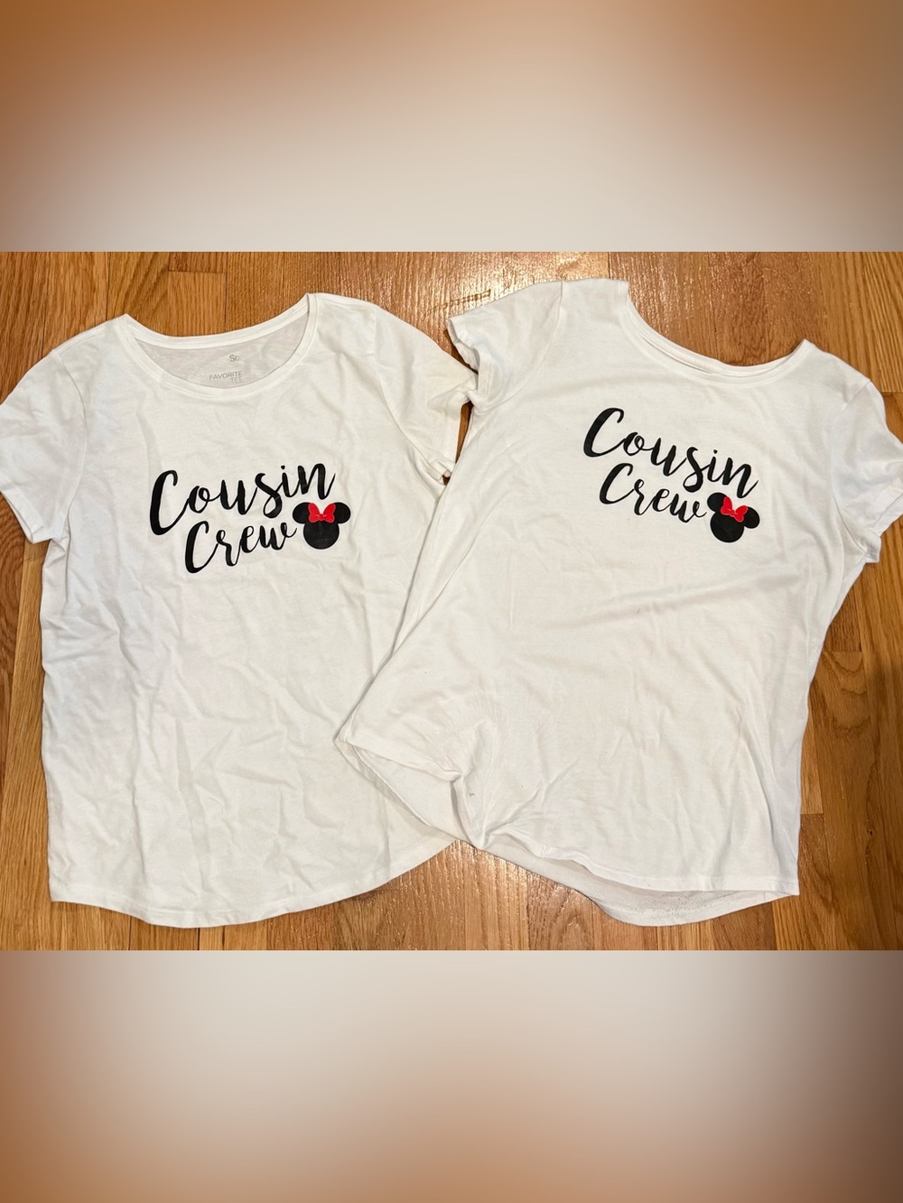 2 SO Kids "Cousin Crew" White Tee with Disney vacation matching